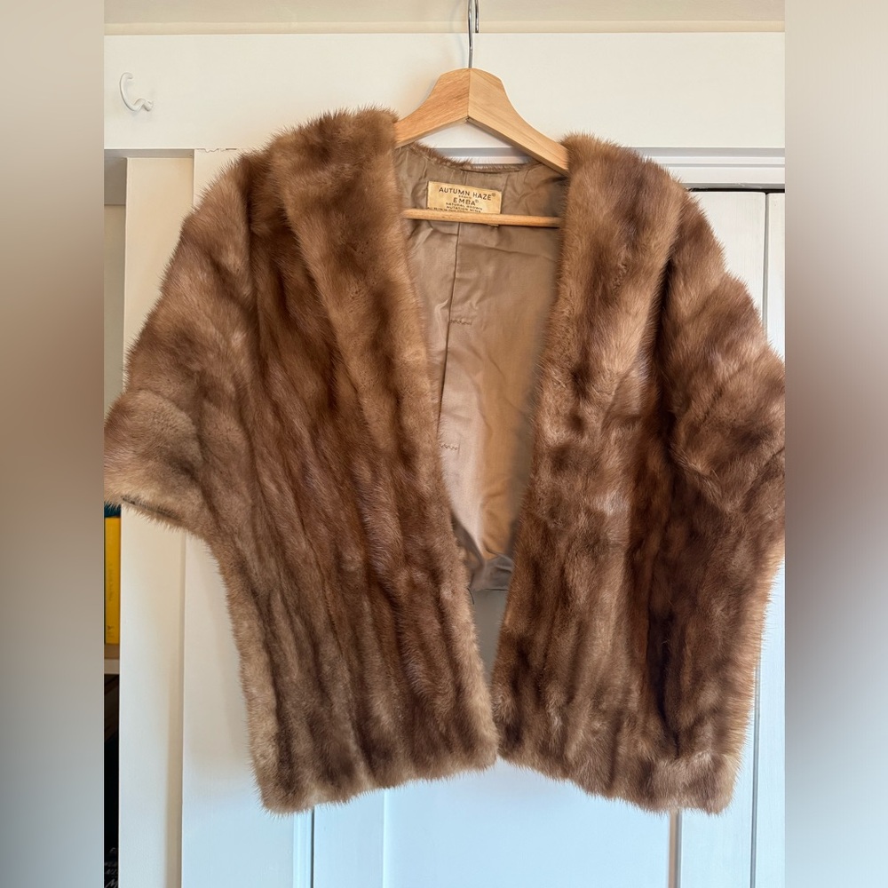 Vintage mink shawl!!!!
